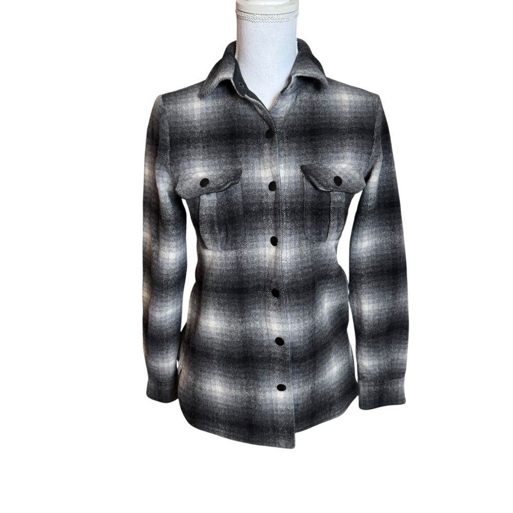 Smartwool Anchor Line Shirt Jacket Shacket Plaid Wool Blend XS